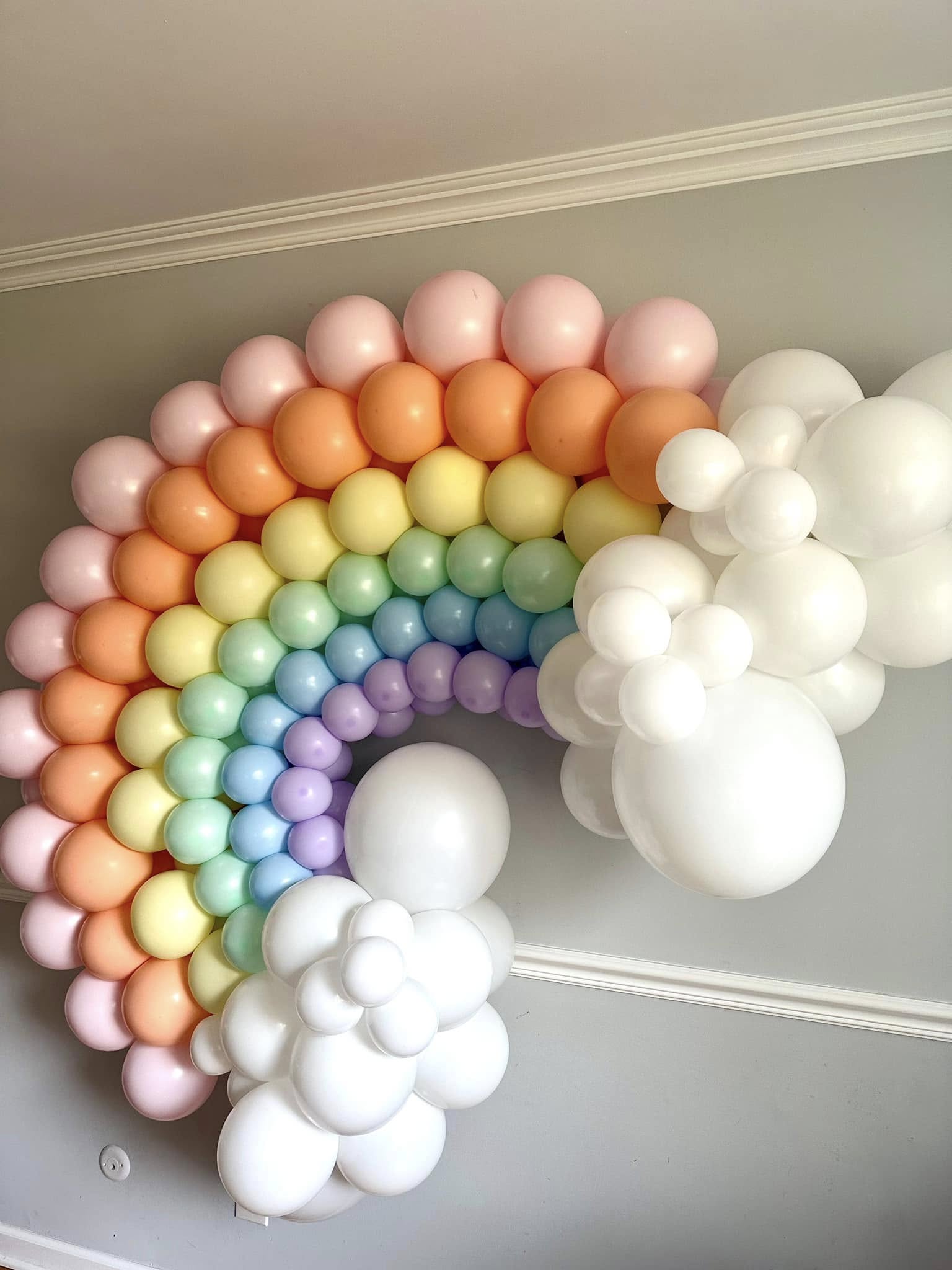 Rainbow birthday arch